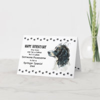 Pawsome Best Springer Spaniel Dog Dad Father's Day