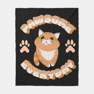 Pawsome everyday fleece blanket