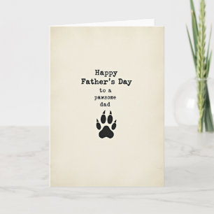 Pawsome Fathers Day Card