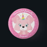 Pawsome Friends Forever Unicorn Puppy Birthday 3 Cm Round Badge<br><div class="desc">Unicorn Puppy Birthday Button - Come here, sit and stay! You've found the “ulti-mutt” dog lover party button. Full of personality, this design features a playful and magical unicorn puppy who's ready to party! Just like the button says, you're going to be "pawesome friends forever" with this little unicorn pup....</div>