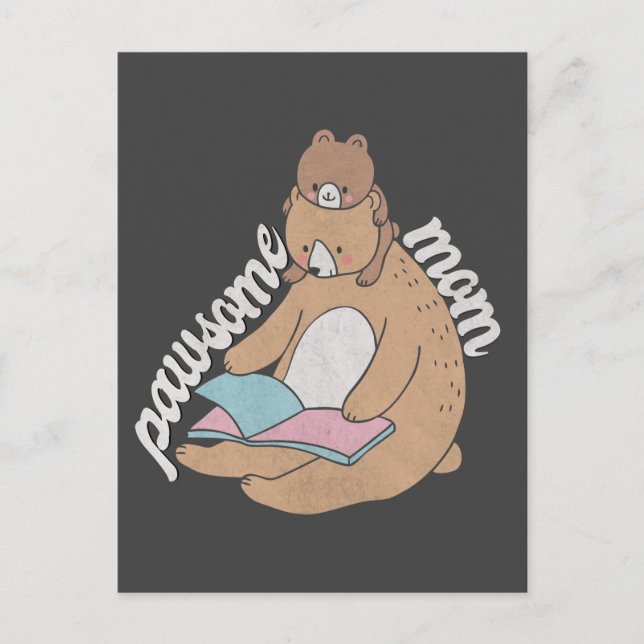 Pawsome Mum Postcard (Front)