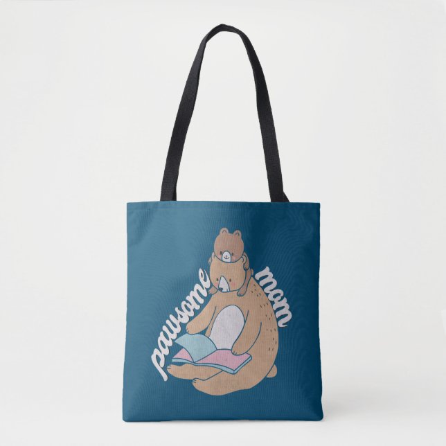Pawsome Mum Tote Bag (Front)