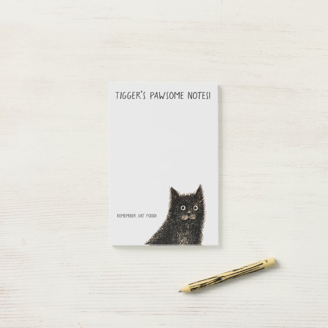 Pawsome notes magnetic notepad (On Desk)