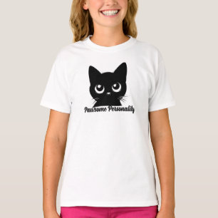 Pawsome Personality Cute Cat T-Shirt