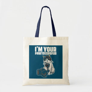 Pawtograrrfur Kitten Photography Pet Camera Cat Tote Bag