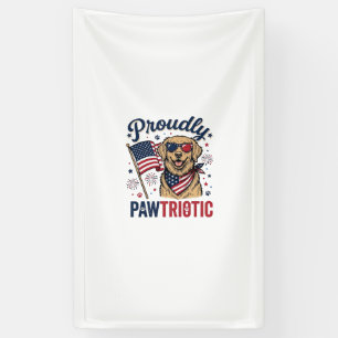 Pawtriotic Dog Patriotic Vintage Shirt Design_1 Banner