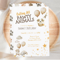 Pawty Animal Puppy Dog Birthday