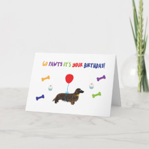 Pawty Dog Birthday Card