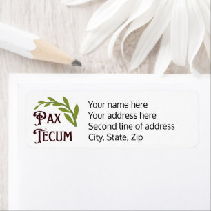 Pax Tecum Peace Latin Mass Catholic Return Address
