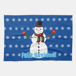 Pax The snowman Tea Towel