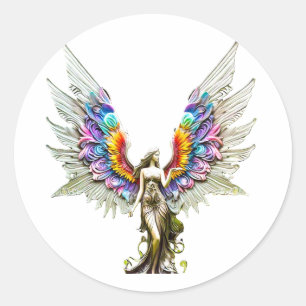 Paxia WindwhisperFairy Classic Round Sticker