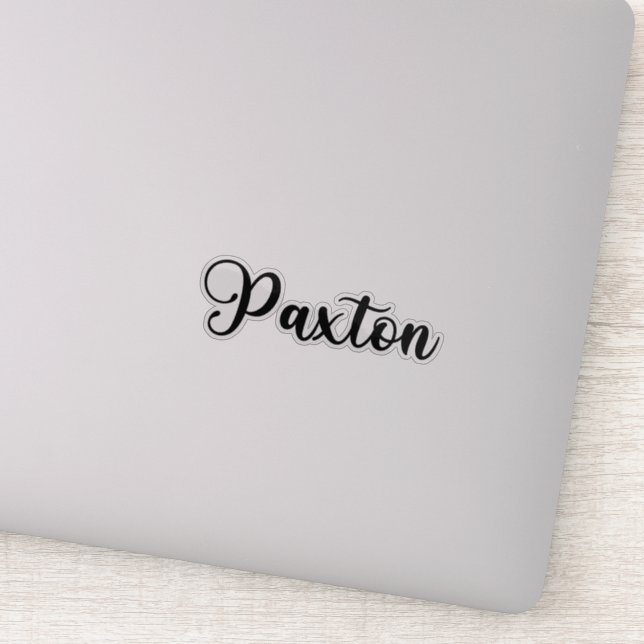 Paxton Name - Handwritten Calligraphy (Detail)