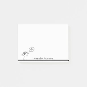 Pay Attention Cat Personalise Notes