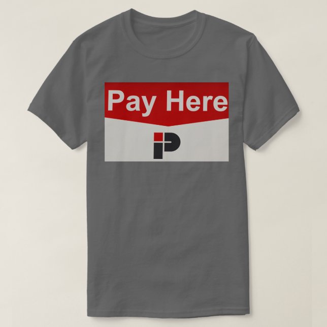 Pay Here A World of Words T-Shirt (Design Front)