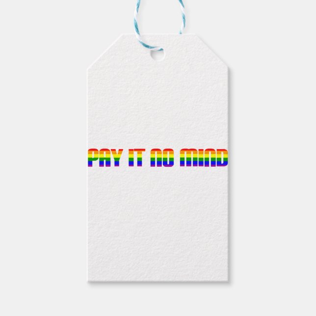 pay it no mind gift tags (Front)