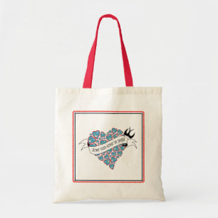 Pay love with love illustrated Portuguese proverb Tote Bag