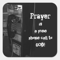 Pay Phone to God Stickers