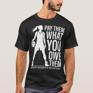 Pay Them What You Owe Them Cool Womens Basketball  T-Shirt