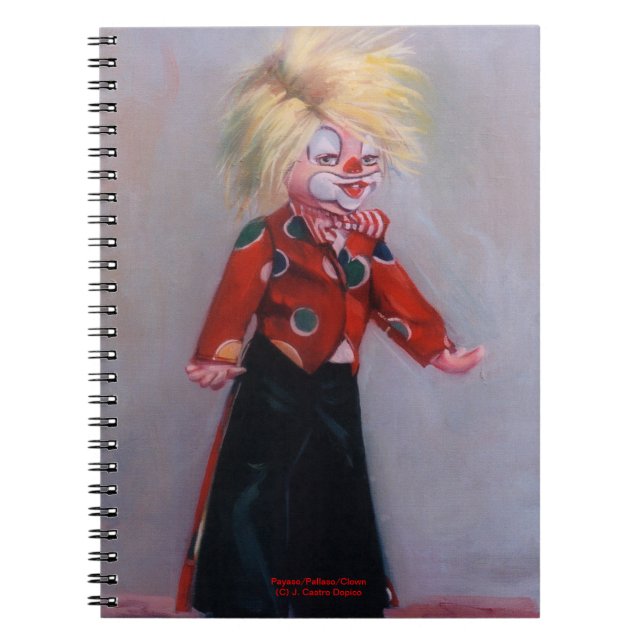 Payaso/Pallaso/Clown Notebook (Front)