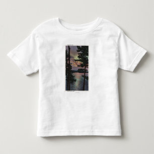 Payette Lake, ID - Evintide on Lake Scene Toddler T-Shirt