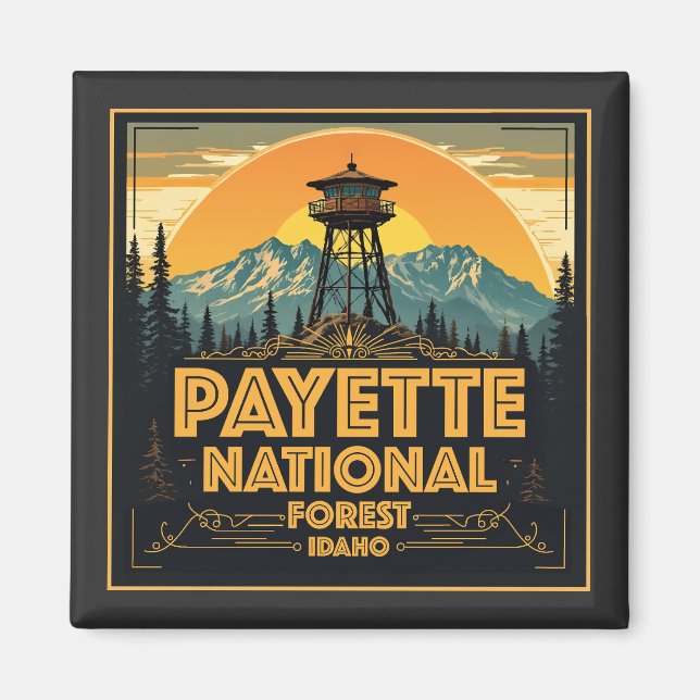Payette National Forest Idaho Magnet (Front)