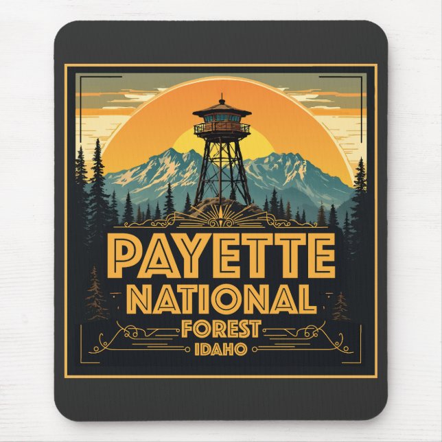 Payette National Forest Idaho Mouse Pad (Front)