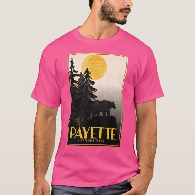Payette National Forest Idaho Oversized T-Shirt (Front)