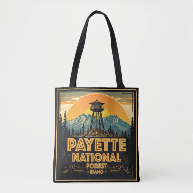 Payette National Forest Idaho Tote Bag (Front)