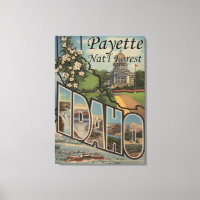 Payette Nat'l Forest, Idaho - Large Letter Scene