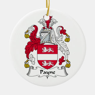 Payne Family Crest Ceramic Tree Decoration