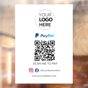 Paypal QR Code Payment   Scan to Pay Business Logo