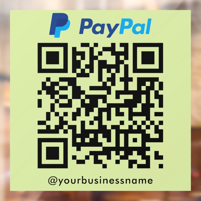 Paypal QR Code Payment Scan to Pay Lime Green (Sheet 2)
