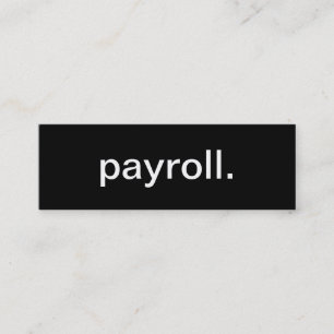 Payroll Business Card