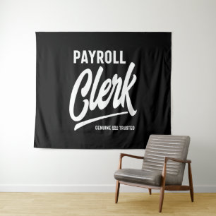 Payroll Clerk Job Title Gift Tapestry