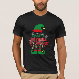 Payroll-Elf-Christmas-Xmas-Payroll-Clerk-Manager T-Shirt