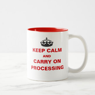 Payroll Keep Calm Pay Day Processing Funny Office Two-Tone Coffee Mug