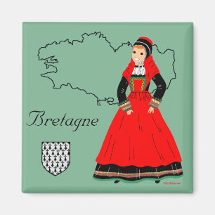 Pays Pourlet, Bretagne, France Magnet