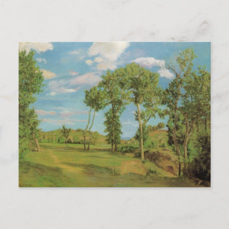 Paysage au bord du Lez 1870, Frederick Brazille Postcard