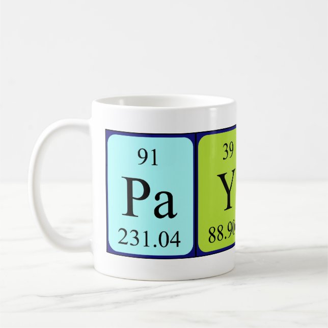 Payten periodic table name mug (Left)