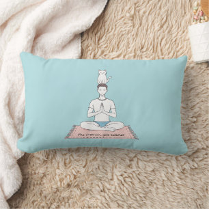 Paz Interior, Gato Exterior Lumbar Cushion