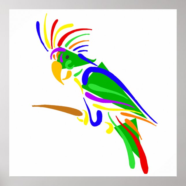 Pazzie Parrot Poster (Front)