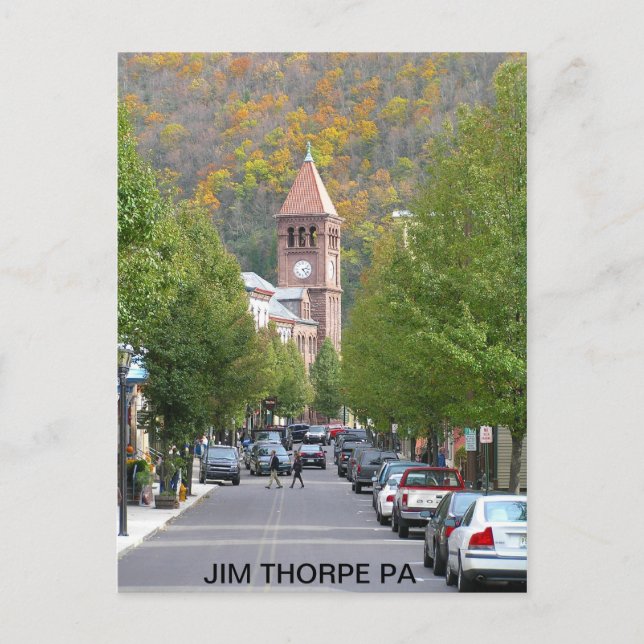 pb030803_main_street2, JIM THORPE PA Postcard (Front)