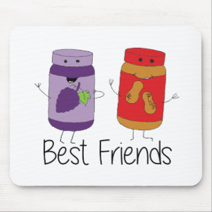 PB and J Best Friends- Colour Mouse Pad