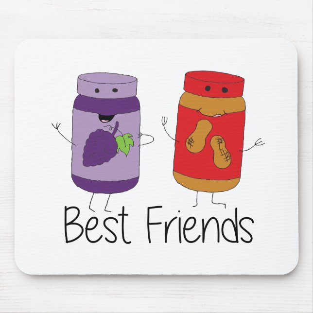 PB and J Best Friends- Colour Mouse Pad (Front)
