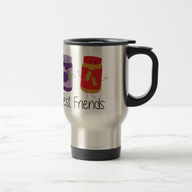 PB and J Best Friends Pb and J BFF Drawing Travel Mug (Right)