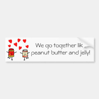 "PB&J Love" Bumper Sticker