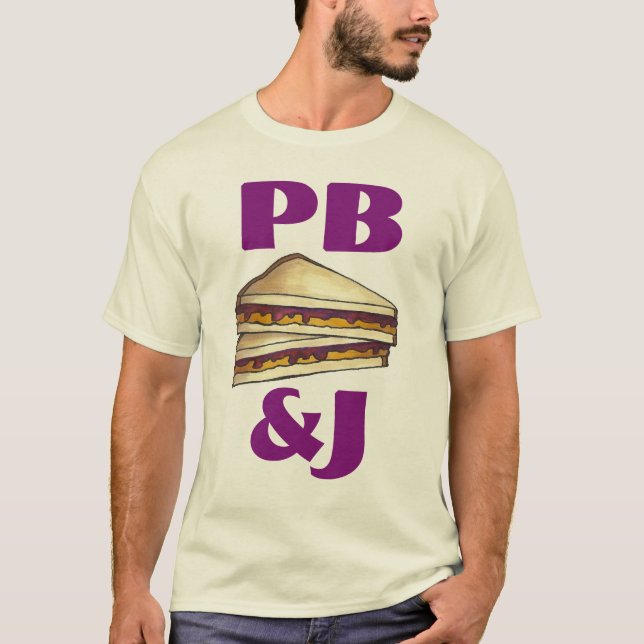 PB&J Peanut Butter and Jelly Sandwich T-Shirt (Front)