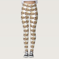 PB&J Peanut Butter Jelly Sandwich Foodie Leggings