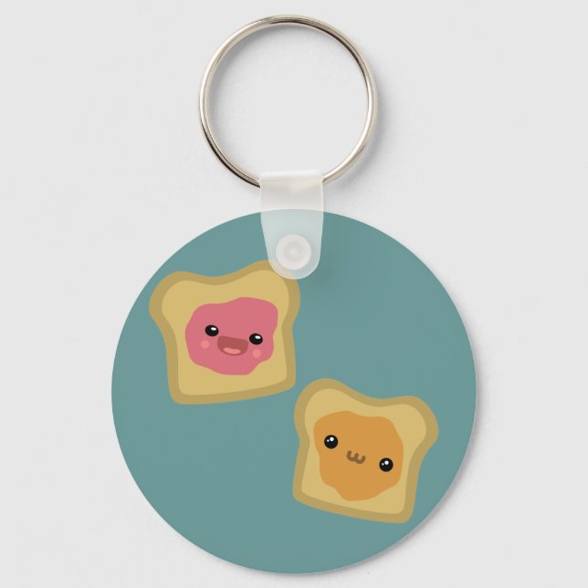 PB&J Toast Key Ring (Front)