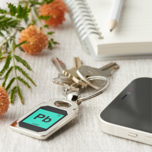 Pb - Lead Chemistry Periodic Table Symbol Element Key Ring